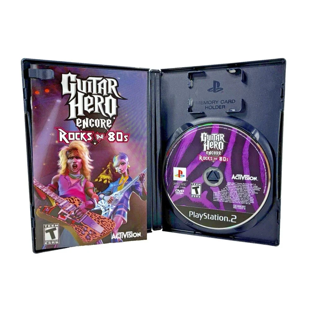 Guitar Hero Encore: Rocks the 80s Sony PlayStation 2 Complete Tested